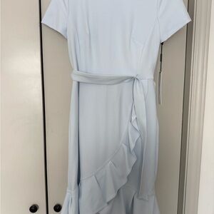 Calvin Klein Asymmetrical Light Blue Dress